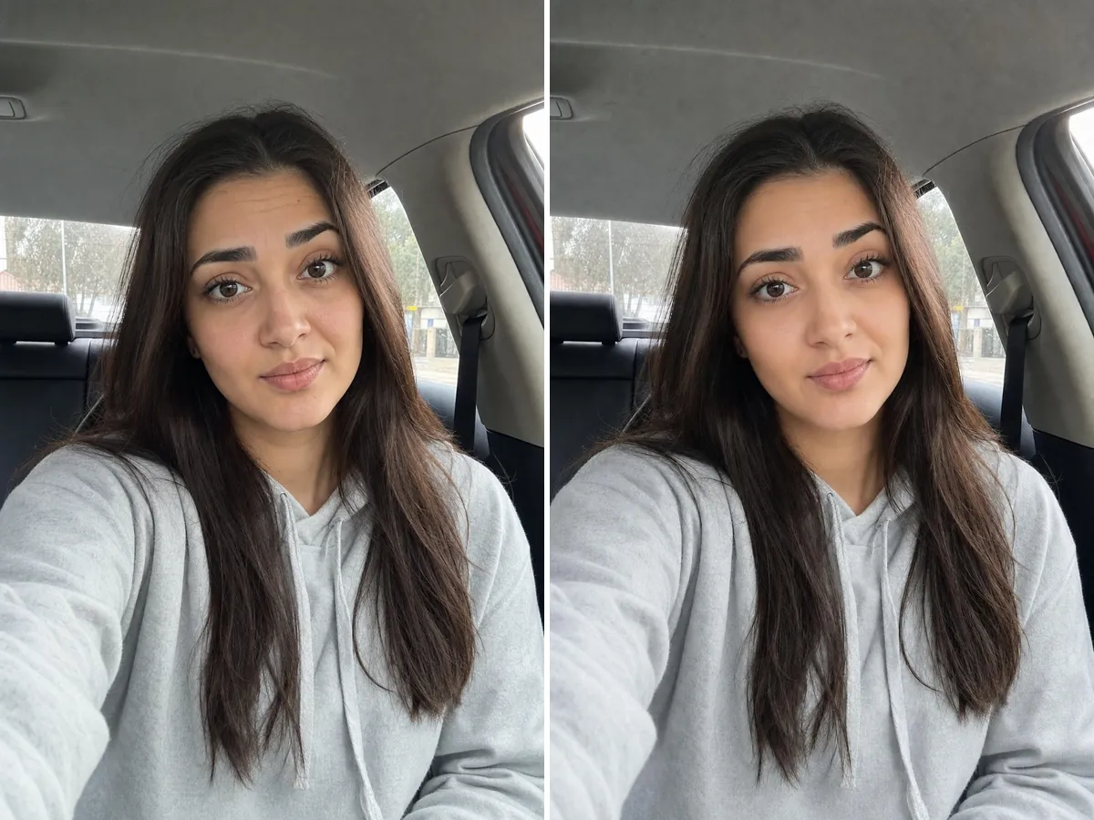 Rötuş öncesi ve sonrası
